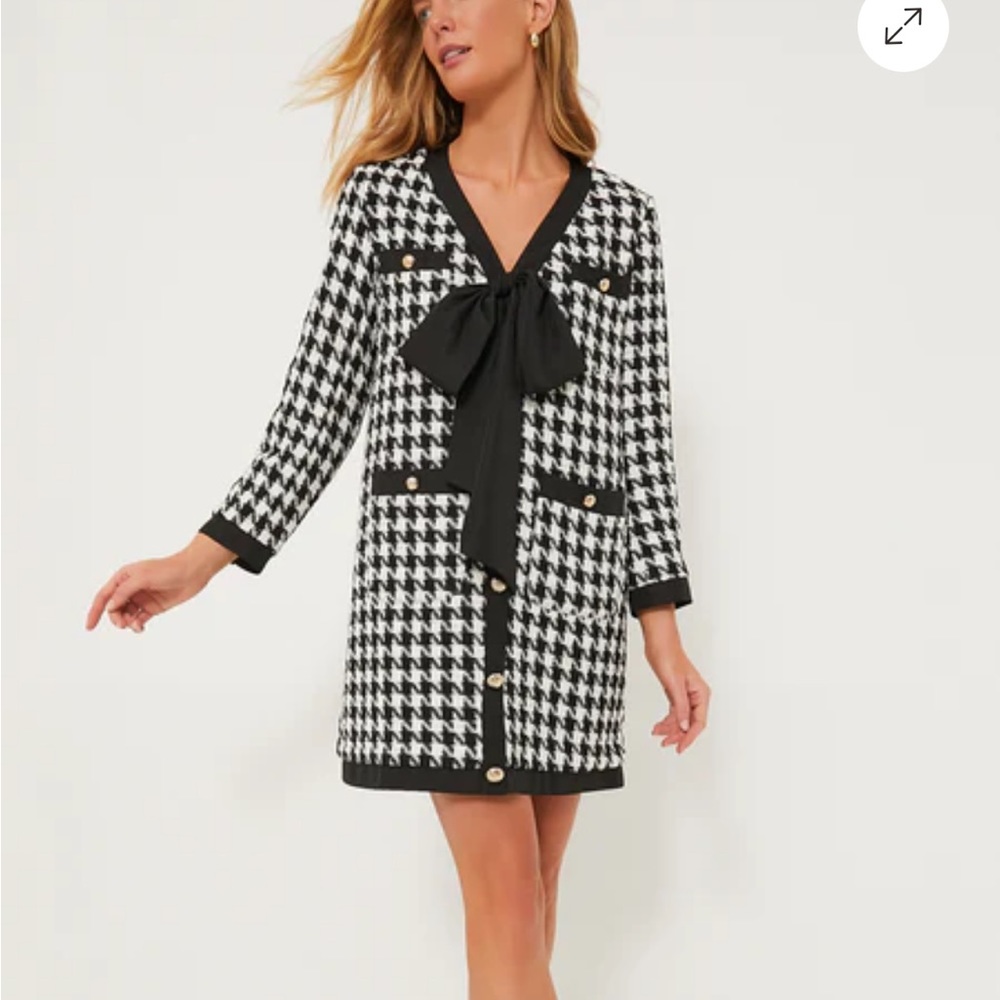 Pomander Place Coco Tweed Bow Dress